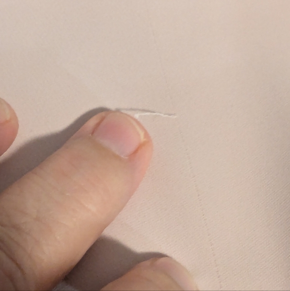 Frank Lyman Design Light Pink Tie-Front Crop Top. Dolman Sleeves. Shiny Material - Picture 7 of 11